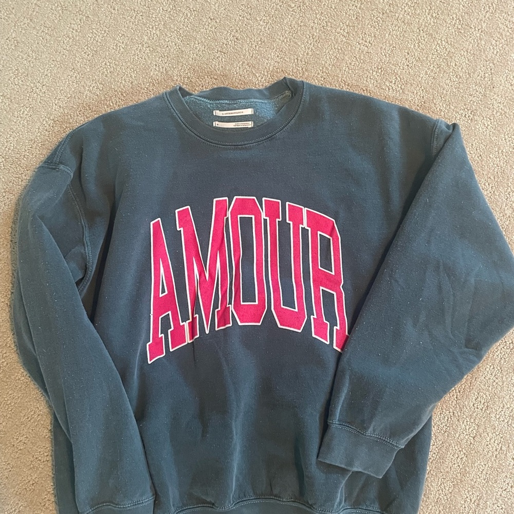 Anthropologie Amour Sweatshjrt